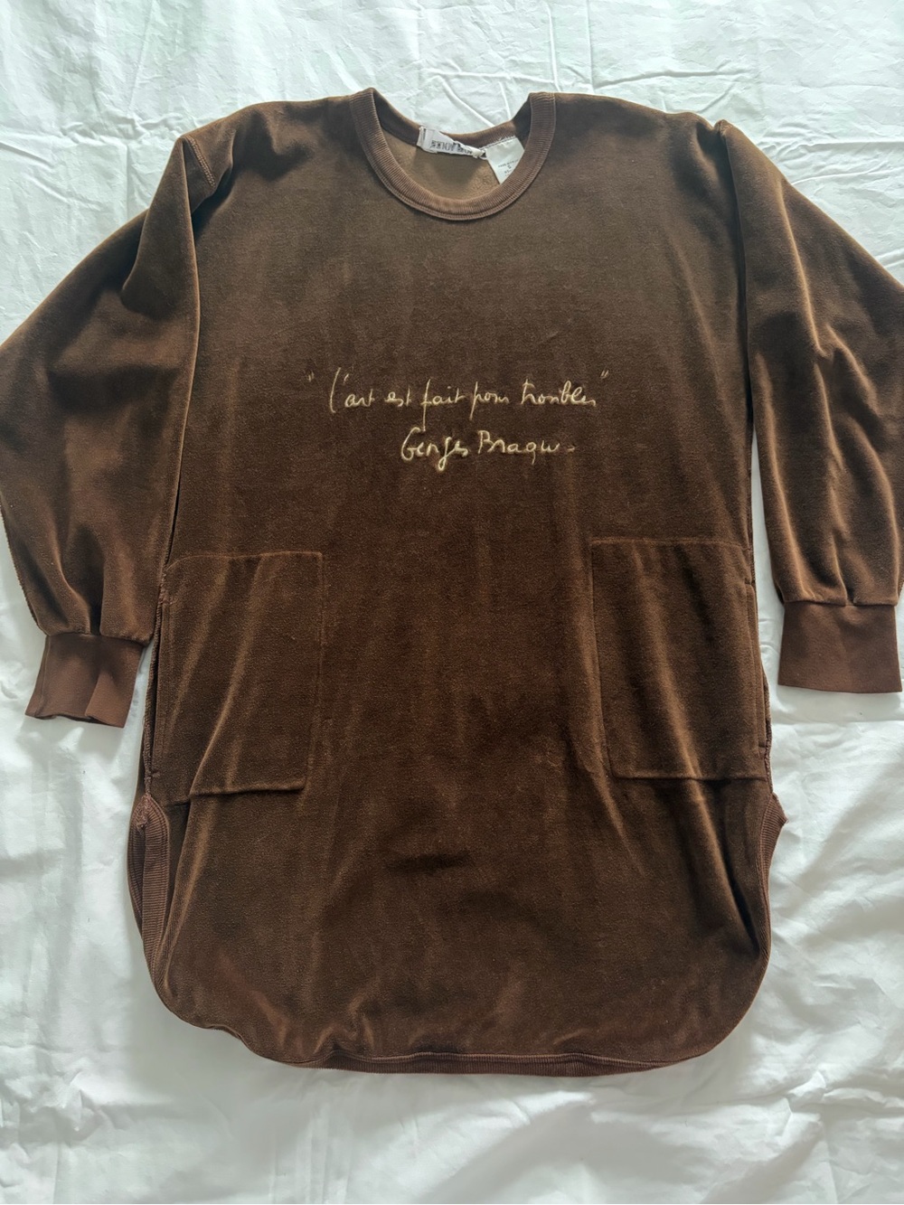Sonia Rykiel Paris Vintage Velour Sweatshirt